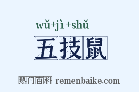 五技鼠是什么意思的图片